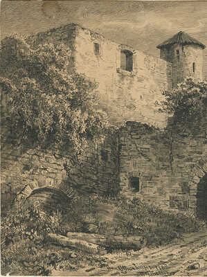 Шишкин Иван Иванович. Пейзаж с руинами